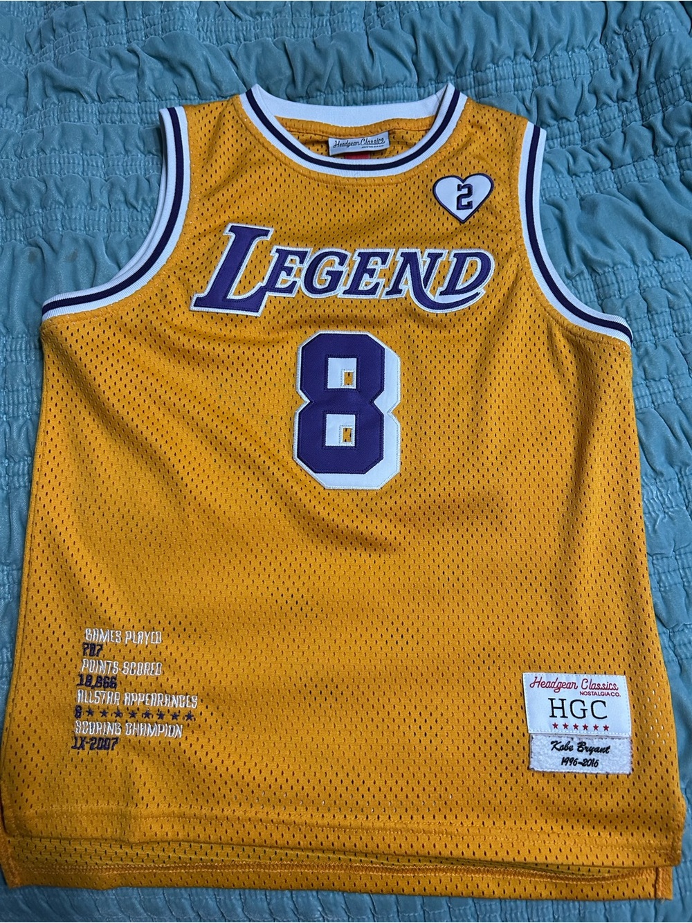 NBA Gold 'Legend' #8 Basketball Jersey with Purple and White Trim